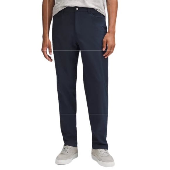 Lululemon Warpstreme ABC Relaxed-Fit 5 Pocket Pant True Blue SZ 33 New - Picture 2 of 13